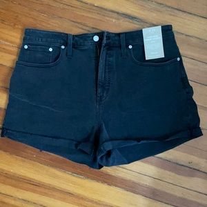 Black Madewell denim shorts - never worn with tags